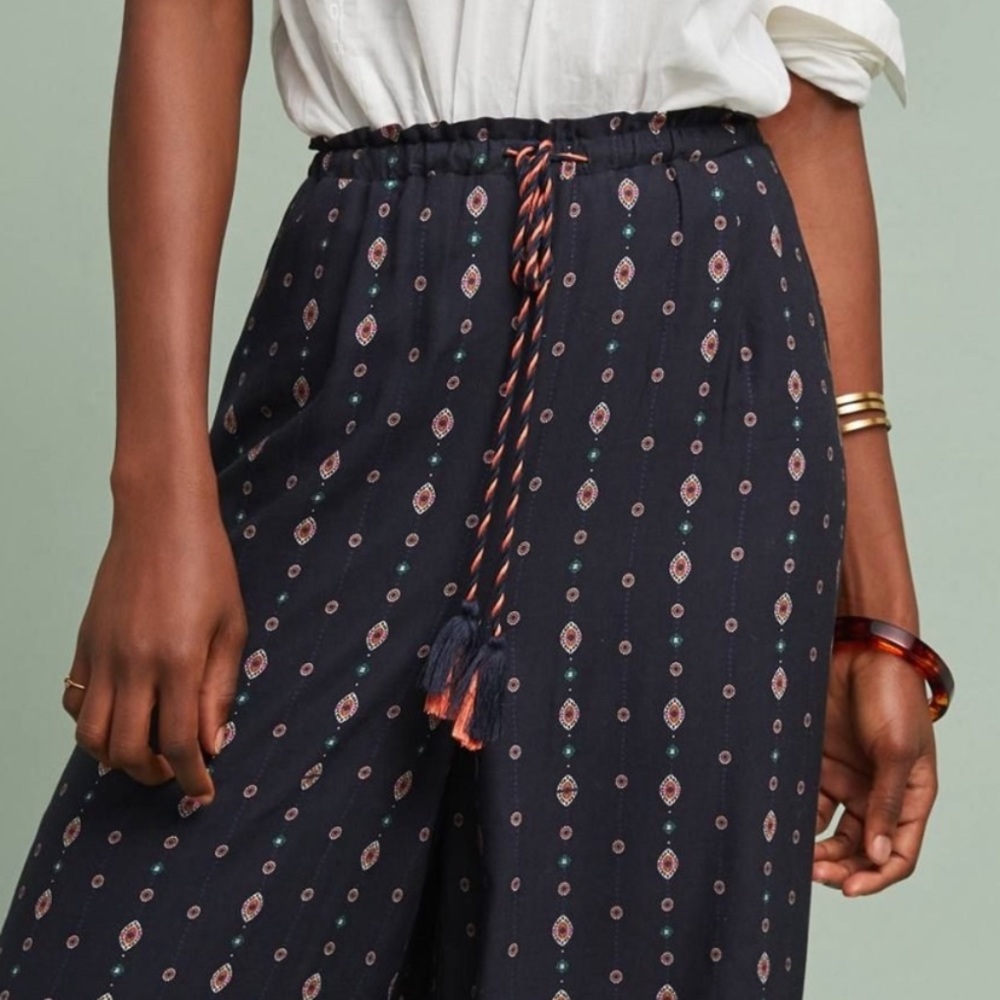 🆕NWT rare Floral Farm Rio Wide Leg Pants - Picture 6 of 8